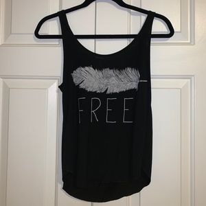 Black Graphic Tank Top Size L